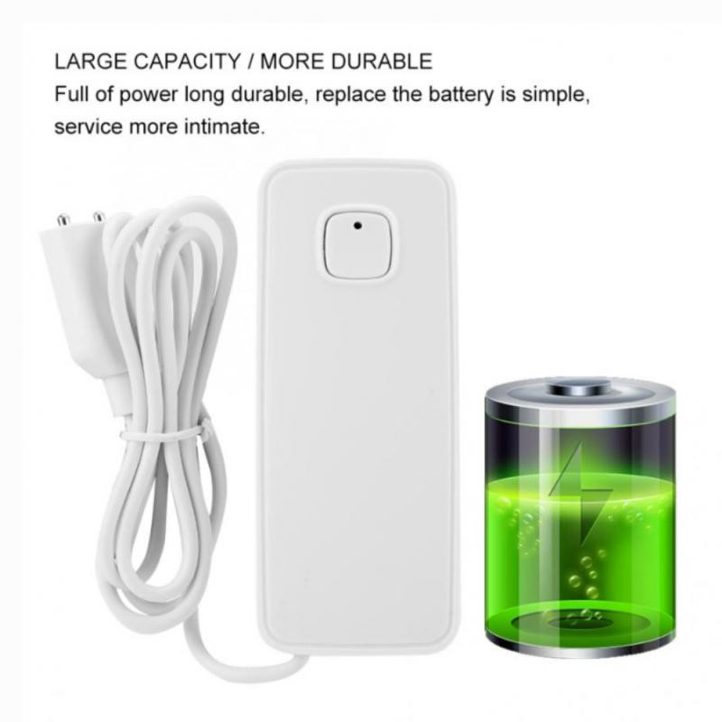 CORUI Tuya Smart WIFI vízszivárgás érzékelő érzékelő riasztó Smart Life App távirányító árvízszivárgás érzékelő 80 dB riasztó hang