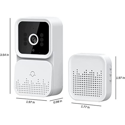 2023 vezeték nélküli csengő távirányító videó WIFI újratöltés biztonsági ajtócsengő éjszakai látás videó kaputelefon hangváltás otthoni ajtó monitor