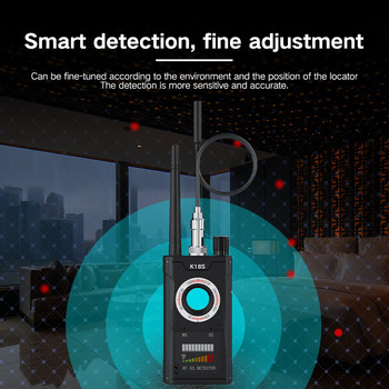 Ανιχνευτής κρυφής κάμερας σήματος RF K18S Αντικατασκοπευτική σάρωση μικροσκοπικής κάμερας με ειλικρινή καρφίτσα Μαγνητικός εντοπιστής GPS GSM Secret Bug Finder Tracker