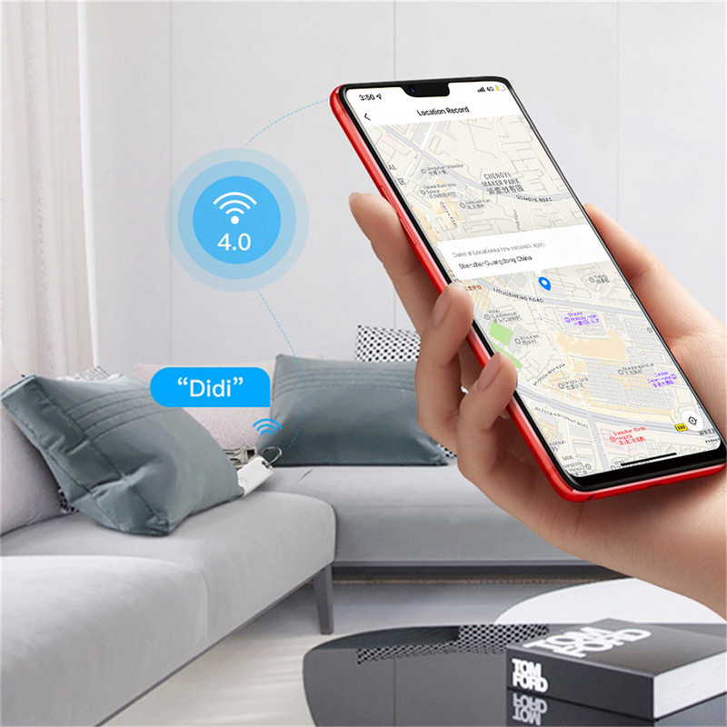 Tuya Mini Anti Lost GPS Tracker Keychain Signalizācija Smart Wireless ar Bluetooth saderīga atrašanās vietas izsekotāja Tag GPS izsekošanas ierīce