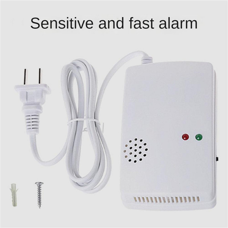 CORUI éghető gáz riasztó érzékelő gázszivárgás érzékelő EU dugós önálló természetes/folyékony gáz szivárgás érzékelő otthoni biztonsághoz