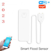 Έξυπνος αισθητήρας πλημμύρας WiFi Ανιχνευτής διαρροής νερού Ειδοποίηση υπερχείλισης πλημμύρας Σύστημα συναγερμού ασφαλείας Τηλεχειριστήριο εφαρμογής Tuya/Smart Life