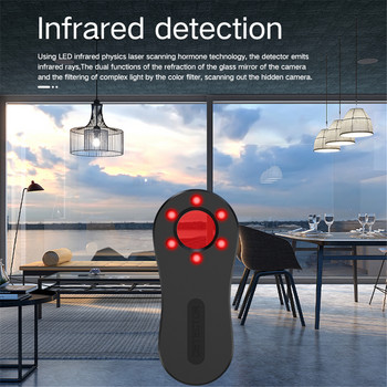 Φορητός ανιχνευτής φωτογραφικής μηχανής LED για υπαίθρια ταξίδια Ενοικίαση ξενοδοχείου Εργαλείο ασφαλείας τεχνητού εύρεσης κρυφής υπέρυθρης κάμερας