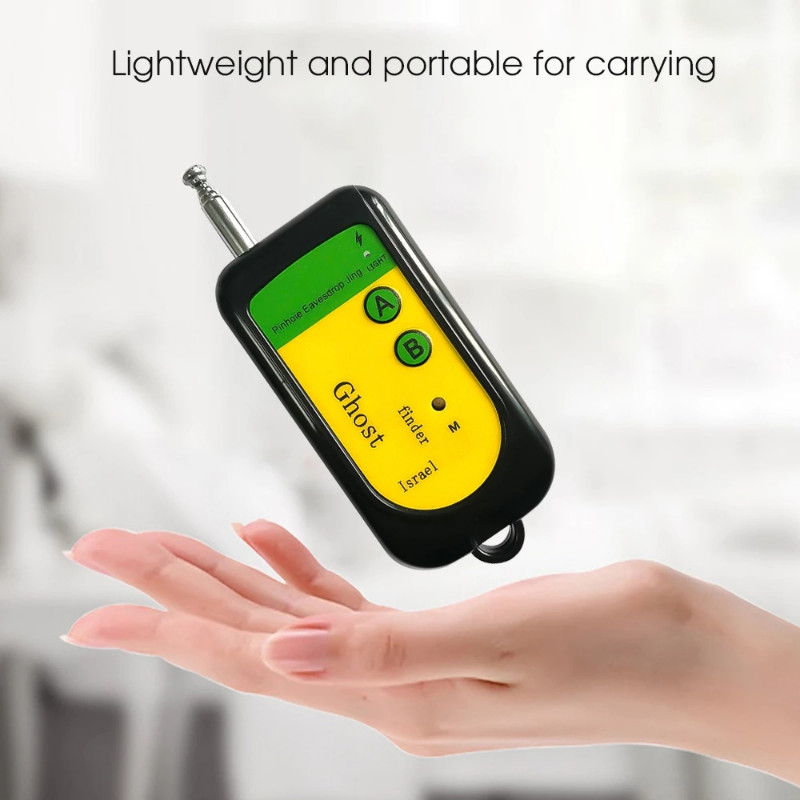 Nešiojamasis RF belaidžio signalo detektorius, seklys mini kameros ieškiklis viso dažnio tikrinimo aliarmo įrenginio apsaugos nuo šnipinėjimo radijo bangų detektorius