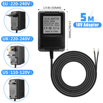 Трансформаторно зарядно устройство 18V AC захранващ адаптер 220V-240V EU UK US Plug за Wifi Smart Video Doorbell Camera Video Door Bell Ring