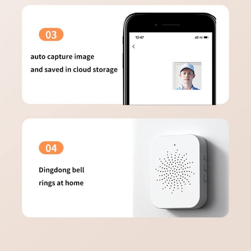 WIFI Doorbell Smart Home Ασύρματο τηλέφωνο Door Bell Camera Ασφάλεια Βίντεο ενδοεπικοινωνία HD IR Night Vision για διαμερίσματα στο σπίτι