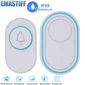 Bezvadu 433 mhz durvju zvana zvana 39 mūzikas LED zibspuldzes drošības signalizācija āra IP65 ūdensizturīgs viedās mājas viedā durvju zvana zvana komplekts