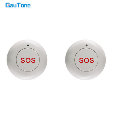 Buton SOS fără fir GauTone Buton de urgență pentru alarmă antiefracție la domiciliu de 433 MHz.