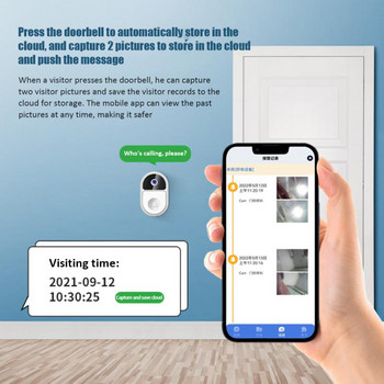 Κάμερα WiFi Door Bell Security Protection Tuya 2.4G αμφίδρομος ήχος νυχτερινό βίντεο Doorbell Έξυπνο σπίτι με μικρόφωνο Tuya Doorbell