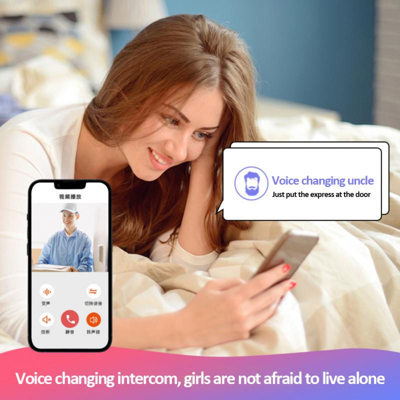 Kameras WiFi durvju zvana drošības aizsardzība Tuya 2.4G divvirzienu audio nakts video durvju zvans viedā māja ar mikrofonu Tuya durvju zvans