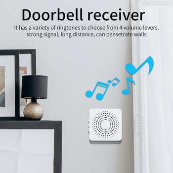 Smart Doorbell WiFi Outdoor HD Κάμερα Door Bell αμφίδρομη ενδοεπικοινωνία Τηλεφωνική υποστήριξη βίντεο Voice Changer για οικιακή οθόνη