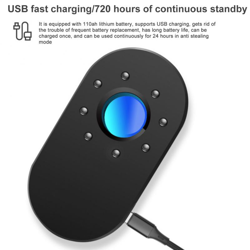 Piilumisvastane detektor Kaasaskantav mini-multifunktsionaalne infrapunadetektor Hotel Infrapuna-seirevastane Avameelselt tulistamine