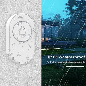 IP65 Αδιάβροχο 433 Mhz Ασύρματο κουδούνι πόρτας Smart Home Outdoor Door Bell 39 Ringtone 4 Ρυθμιζόμενος Ένταση Έντασης LED Flash Συναγερμός ασφαλείας