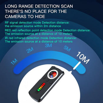 Защита на сигурността Anti Candid Camera Detector Мобилен скенер Usb Charge Проверка Скрий Camera Scan Detector Glasses Device