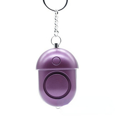 Alarmă personală de atac cu alarmă, breloc cu alarmă de securitate personală de 130 db cu LED pentru supraviețuire în situații de urgență sirenă anti-viol, aur roz