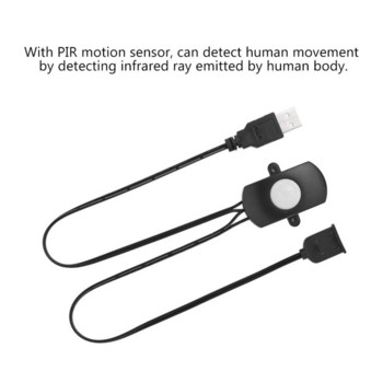 Διακόπτης LED ανίχνευσης αισθητήρα ανθρώπινης κίνησης με αυτόματο διακόπτη αισθητήρα κίνησης PIR DC 5V/12V/24V USB Human Body υπέρυθρων