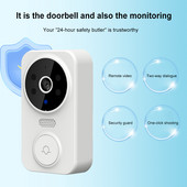 Tuya turvaukse uksekell kahesuunaline sisetelefon, visuaalne intelligentne uksekell infrapuna-öise nägemise turvasüsteemi kodumonitor