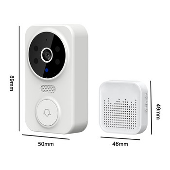 Tuya Κουδούνι πόρτας ασφαλείας αμφίδρομη ενδοεπικοινωνία Visual Intelligent Doorbell Υπέρυθρο Σύστημα Ασφαλείας Νυχτερινής Όρασης Οικιακή οθόνη