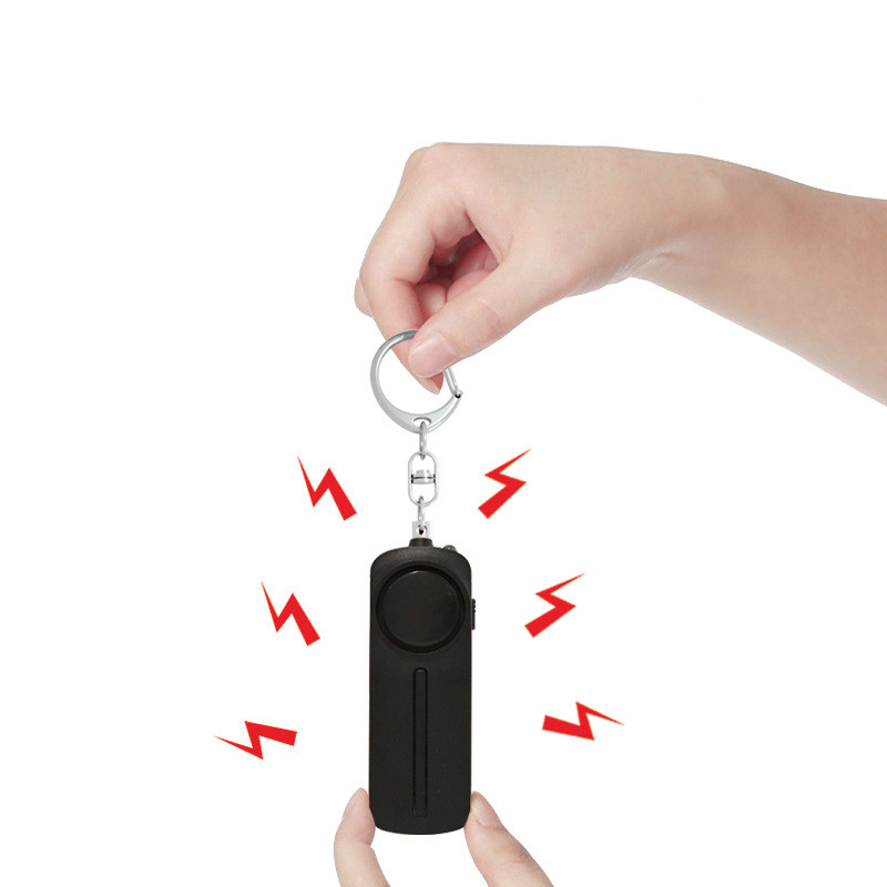 Mini Personal Self-Defense Alarm Emergency Security Signalizācija 130dB trauksmes skaņa