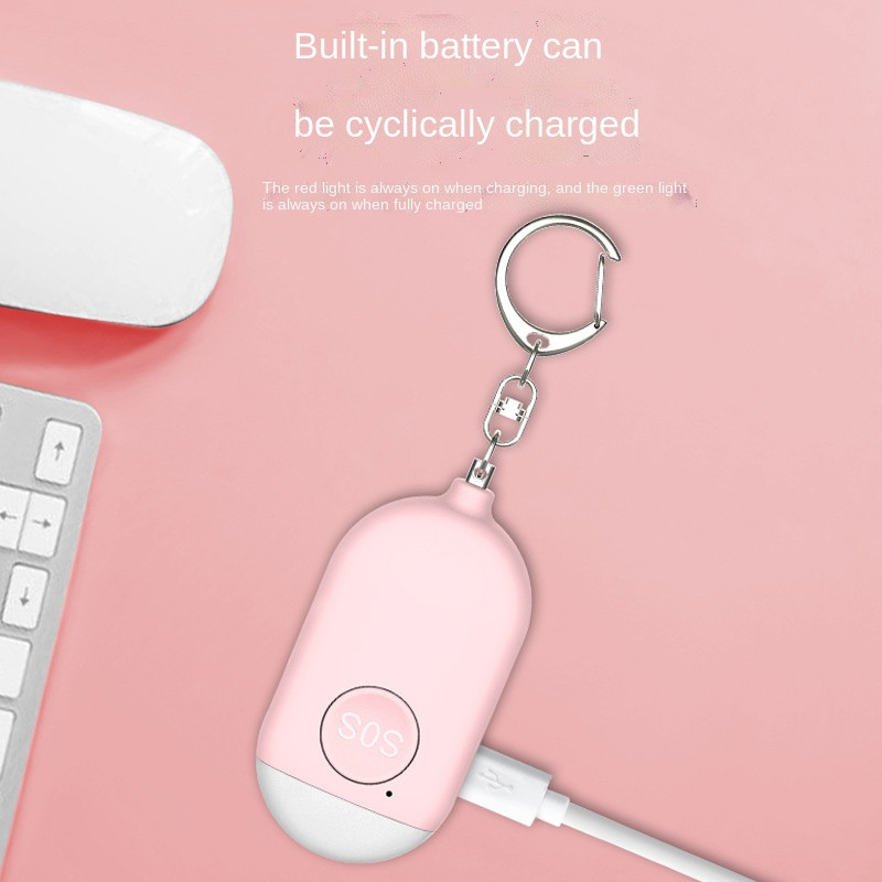 Uzlādējams pretvilku trauksmes lukturītis Viedais pretvilku artefakts āra personīgais trauksmes signāls Vilka aizsargs Sos poga