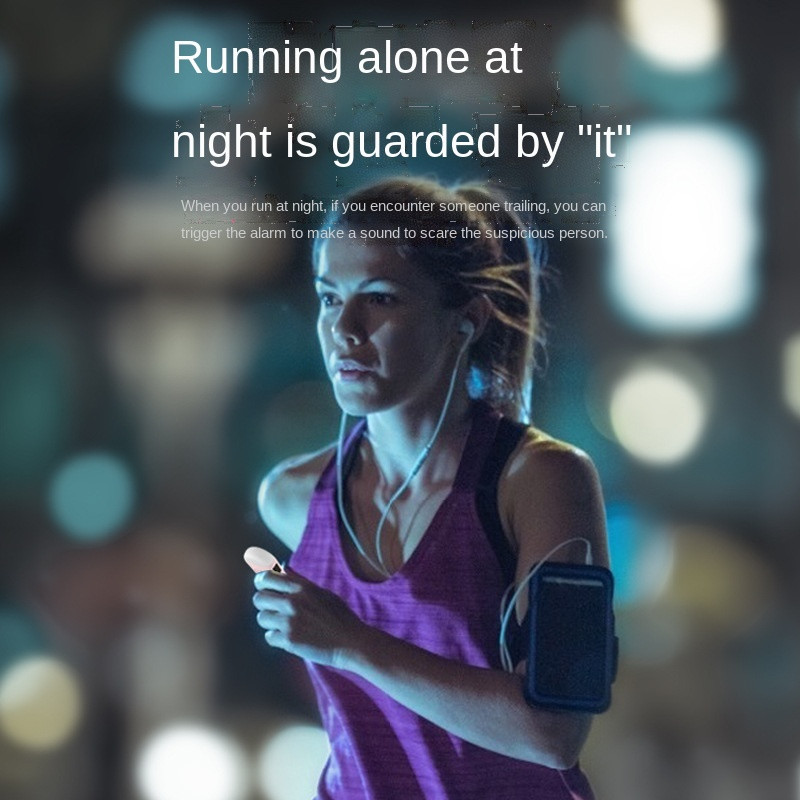 Uzlādējams pretvilku trauksmes lukturītis Viedais pretvilku artefakts āra personīgais trauksmes signāls Vilka aizsargs Sos poga