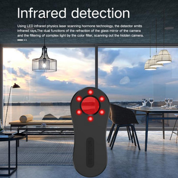 RYRA Детектор за поверителност Преносима лична аларма Защита Спешно предупреждение Предотвратяване на наблюдение Безжичен сигнал Детектор за камера за кола