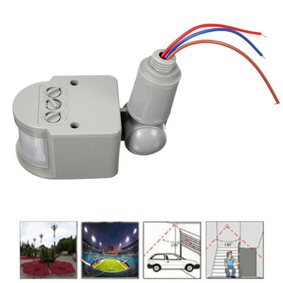 Infravörös PIR mozgás intelligens érzékelő 110V-240V 12M érzékelő érzékelő fali lámpa kapcsoló vezérlés 140 fokos biztonsági érzékelő otthoni biztonság