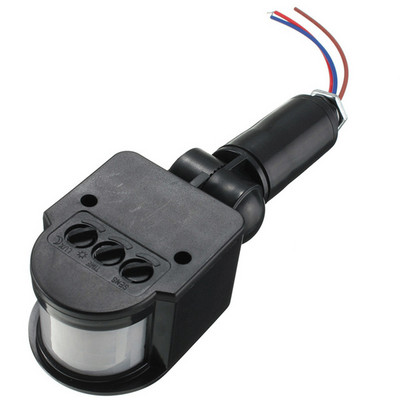 Senzor inteligent de mișcare PIR cu infraroșu 110V-240V 12M Senzor Detector de perete Control comutator Senzor de siguranță la 140 de grade Securitate la domiciliu