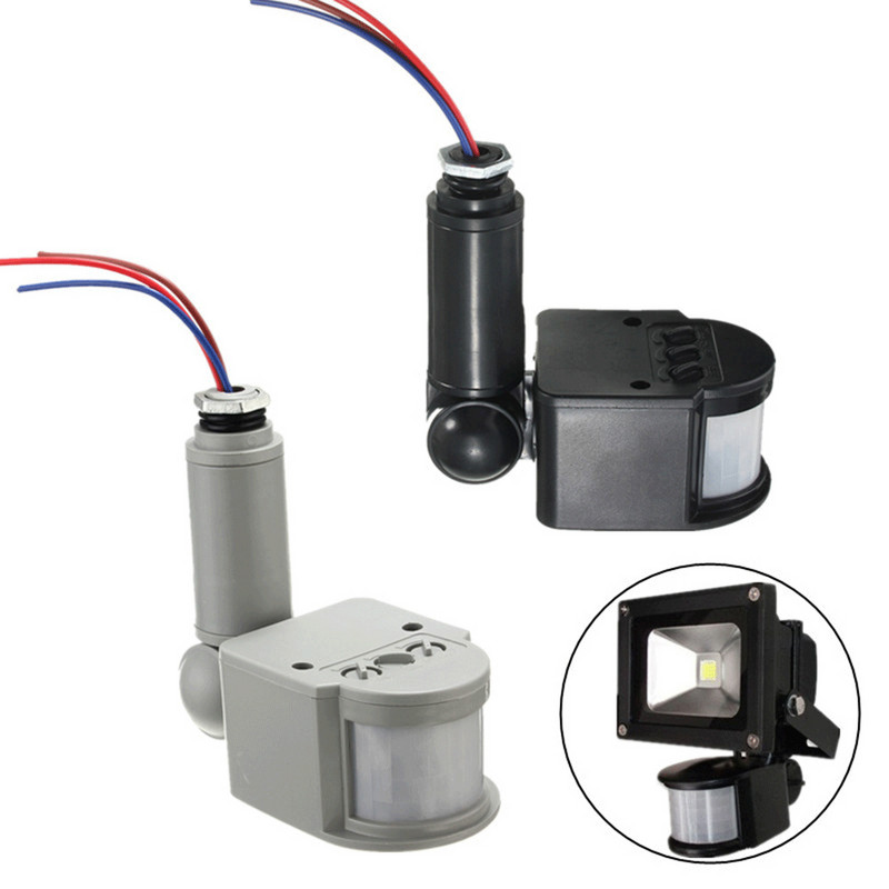 Senzor inteligent de mișcare PIR cu infraroșu 110V-240V 12M Senzor Detector de perete Control comutator Senzor de siguranță la 140 de grade Securitate la domiciliu