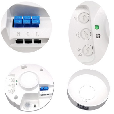 110V-240V 5,8 GHz HF süsteem LED mikrolaineahi 360 kraadi radari liikumisandur valguslüliti laevalgusti keha liikumisandur