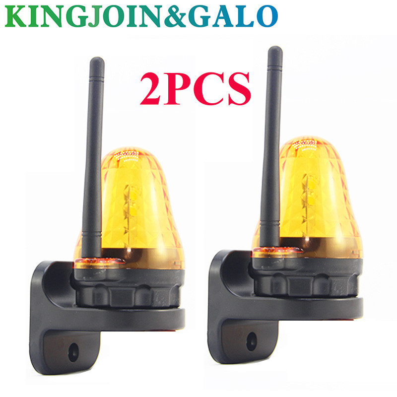 24VDC 12V 110V 220V Lauko LED signalo aliarmo šviesos blykstė Mirksintis avarinis įspėjamasis lempos sieninis laikiklis automatiniam vartų atidarytuvui