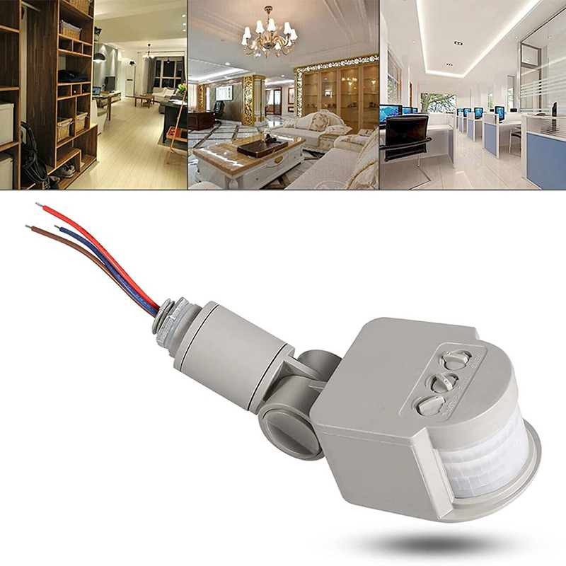 2 tk liikumisandur PIR liikumisanduri detektor välistingimustes 90-250V 180 kraadi infrapuna seinavalgusti lüliti hall