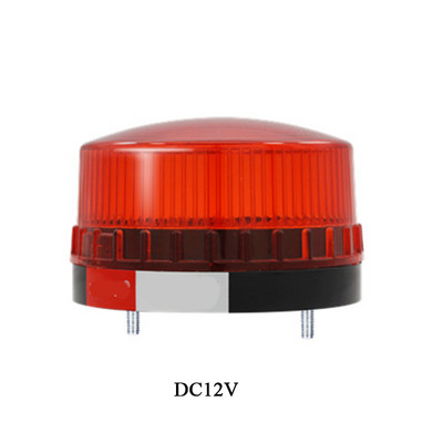 AC220V DC12V Mini LED Lampă de alarmă stroboscopică Lumină Galben Albastru Roșu Verde Semnal de avertizare Far de sunet 120dB