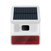 IP65, impermeabilă, fără fir, 433 MHz, cu energie solară, sirenă stroboscopică, pentru sistem de alarmă WiFi GSM pentru acasă