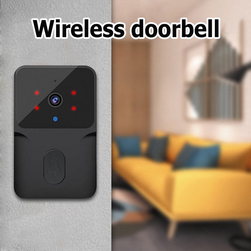 Tuya video uksekell juhtmevaba HD-kaamera PIR-liikumise tuvastamise IR-alarm turvauksekell WiFi sisetelefon kodukorteri jaoks