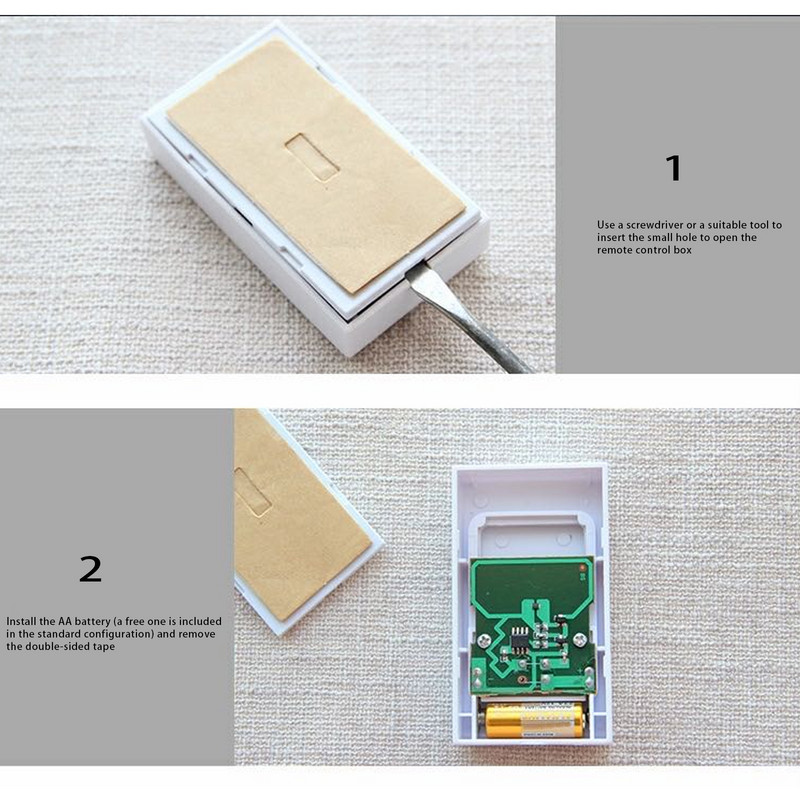 Bezvadu durvju zvana elektroniskā tālvadības pults Durvju zvana netīrumu izturīgs, izturīgs un daudzpusīga dāvana draugam