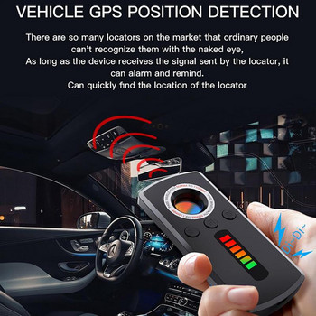 Скрит детектор за хотелска камера Детектор против проверка за GPS тракер Антиоткровен търсач на камера Устройство за подслушване
