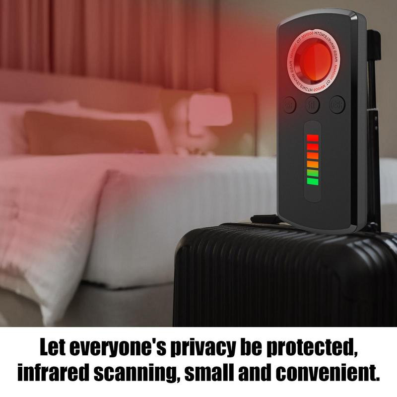 Rejtett szállodai kamera detektor Ellenőrzésgátló detektor GPS nyomkövetőhöz Anti-őszinte kamerakereső lehallgató eszköz