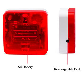 Безжичен звънец Работа с батерия Интелигентен дом Електронна SOS аларма Пейджър 60 Сила на звука на музиката Регулируемо движение Звънец