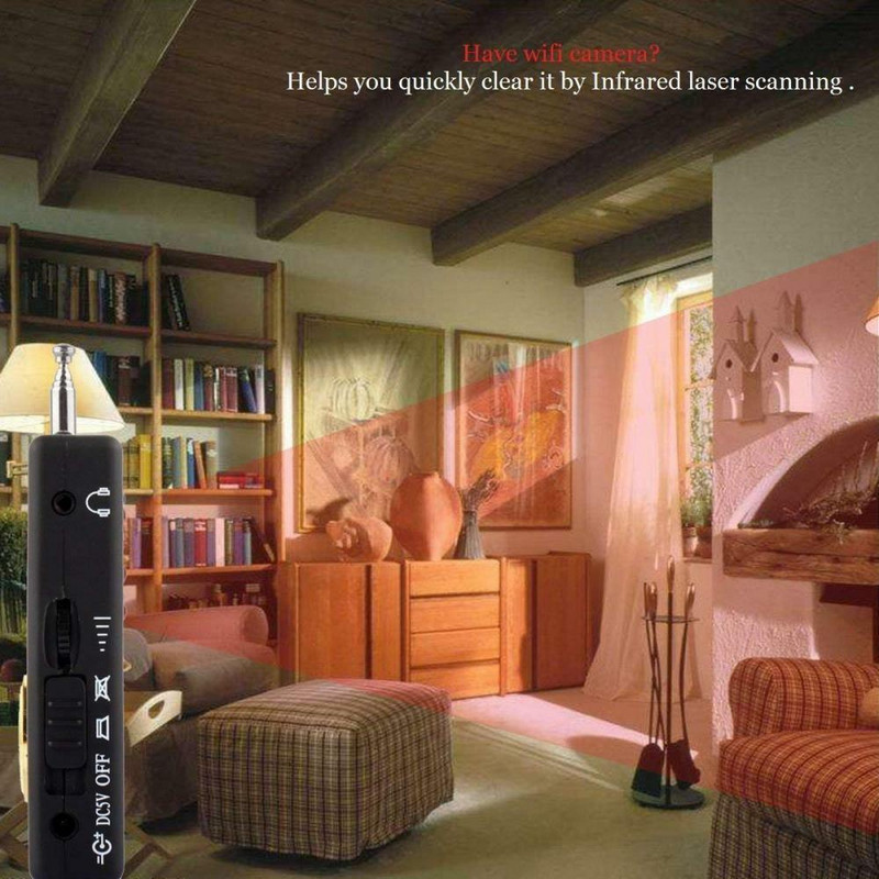 Ανιχνευτής RYRA Mini Anti Candid Camera Anti-Camera Signal Audio Signal Bug Small Full-range WiFi RF GSM Device Finder