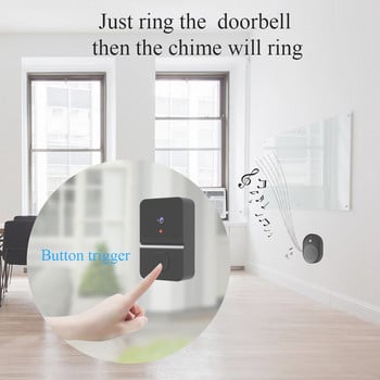 2,4 GHz WiFi RF 433 MHZ Ασύρματο κουδούνι Kement/Tuya IR Night Vision Doorbell Κάμερα Ζωντανή ενδοεπικοινωνία Smart Ding Dong Video Doorbell