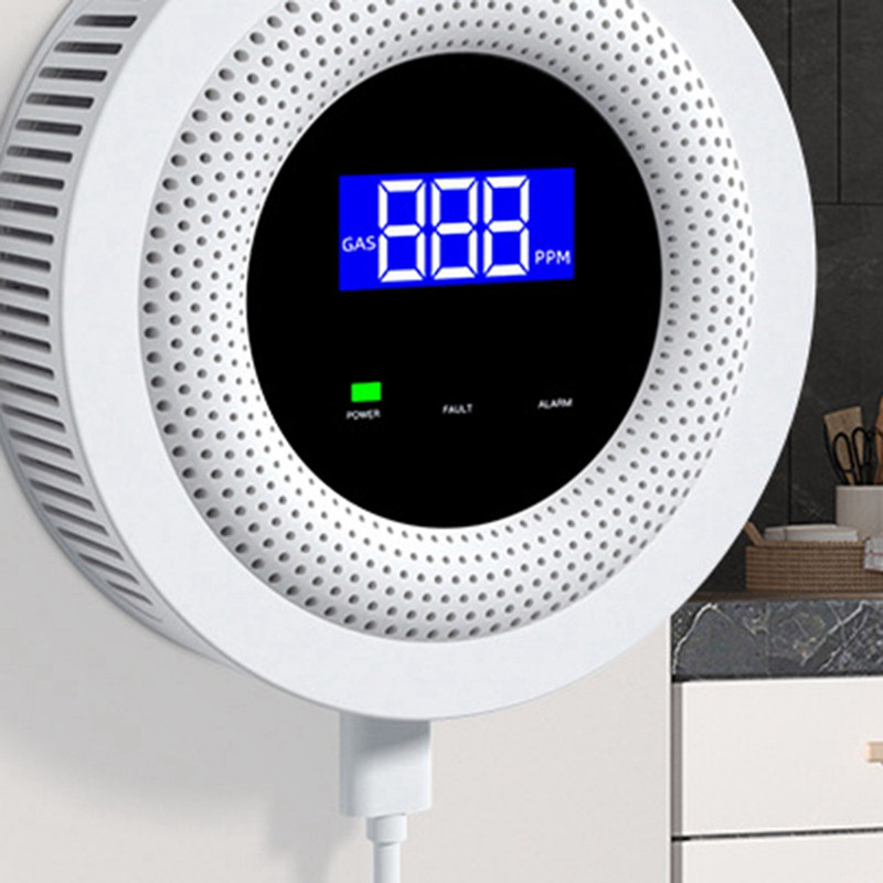 Tuya Wifi Natural pentru detector de scurgeri de gaze senzor de scurgeri GPL alarmă sonoră și telecomandă 433Mhz