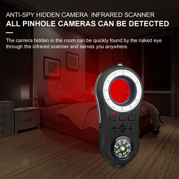 S100 Детектор Камера Детектор GPS GMS Finder Хотел Анти-промъкване Анти-подслушване Анти-Мониторинг Аларма с LED светлина