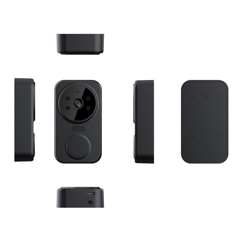 Sistem vocal Interfon bidirecțional Cameră video fără fir pentru exterior Telecomandă M8 Sonerie vizuală inteligentă Nouă Sonerie de securitate Putere redusă 480p