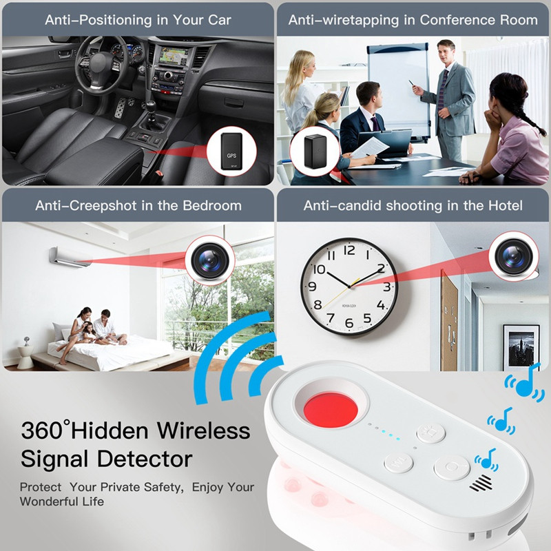 Anti Spy Bug Detector kameradetektor GPS Tracker kamerakeresőhöz