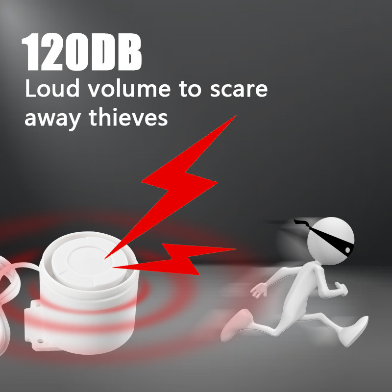 Mini laidinė sirena 120 dB garsiai skambanti belaidė namų belaidė namų signalizacijos apsaugos sistema G60 G20 G13 PG103 PG105