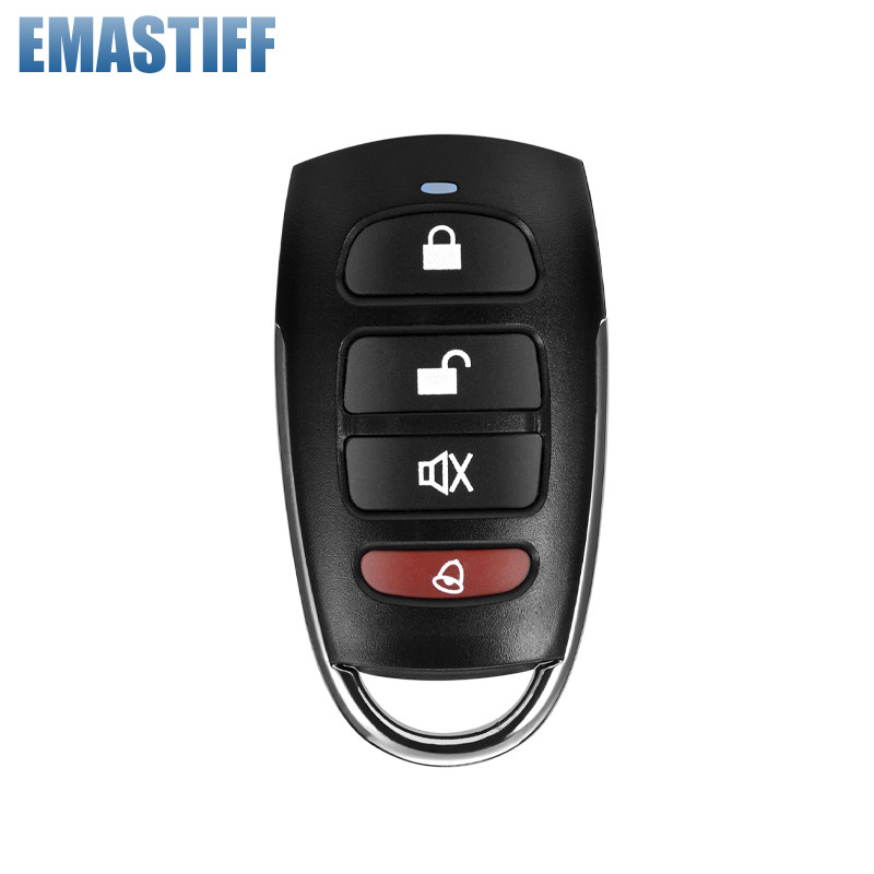 433MHz belaidžio nuotolinio valdymo pulto metalinis raktų pakabukas skirtas Tuya Wifi GSM W2B W3B W4B W7B PG103 107 namų apsaugos nuo įsilaužimo signalizacijos sistema