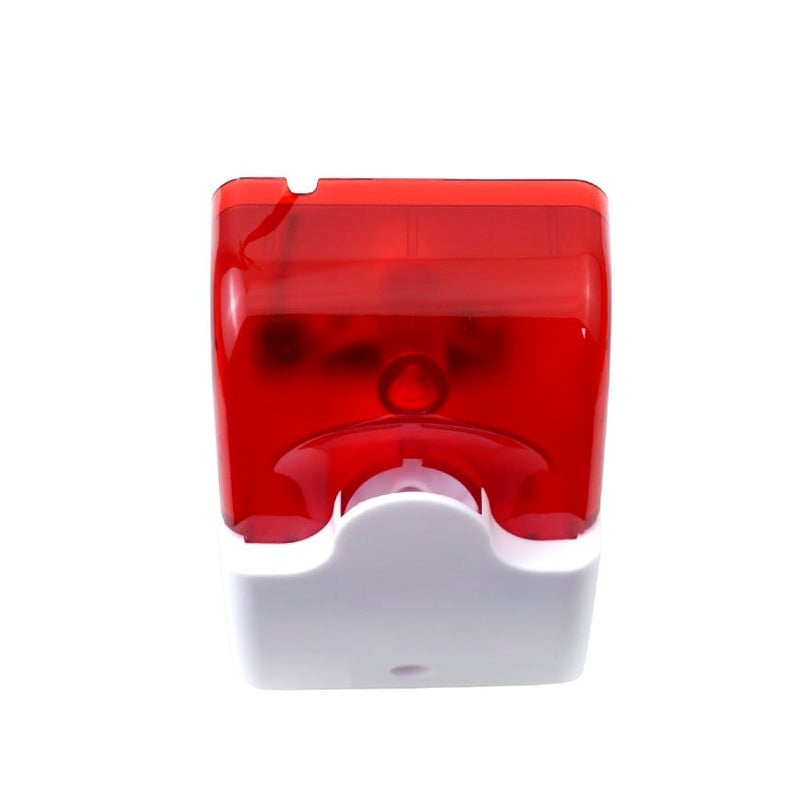 Hang- és fényriasztó Sziréna Sziréna lopásgátló kürt 5v9v12v103 Hang- és fényjelzés telepítése egyszerű