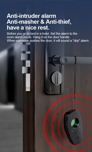 Anti-Pinhole/Hidden/False Mini Camera Detector Лазерно инфрачервено нощно виждане Finder за сканиране с кабелна камера, Anti-intruder/Thiet Alarm