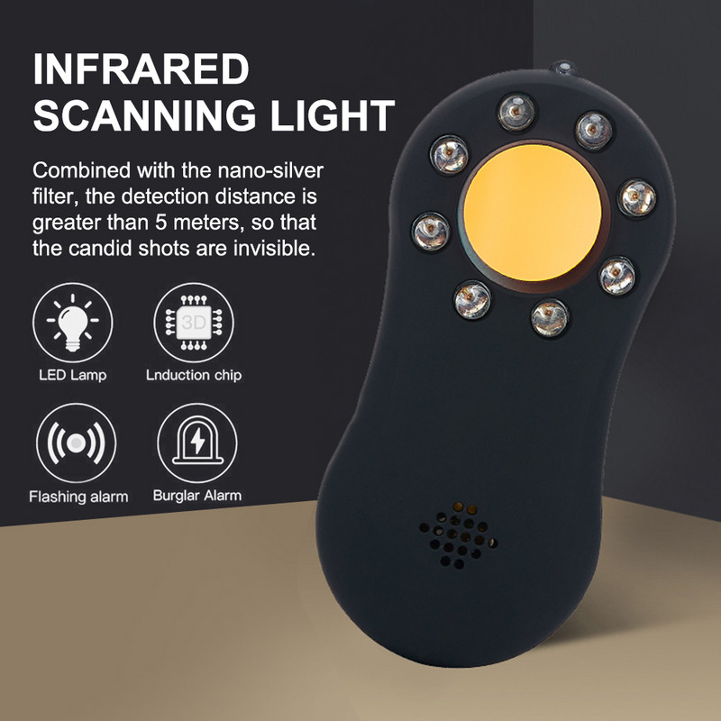 Multifunktsionaalne mini-juhtmevaba kaamera seadmeotsija GSM-signaali detektor Anti-Candid Privaatsusturvalisus Kaitske vibratsioonialarm